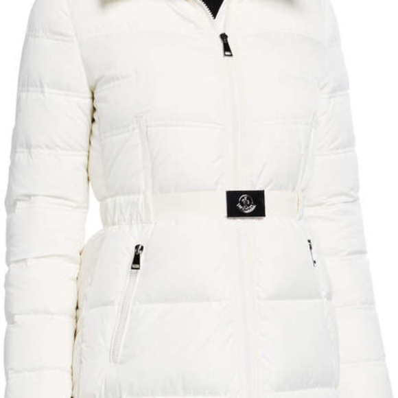 Moncler - Accenteur Belted Puffer Coat - Picture 1 of 11